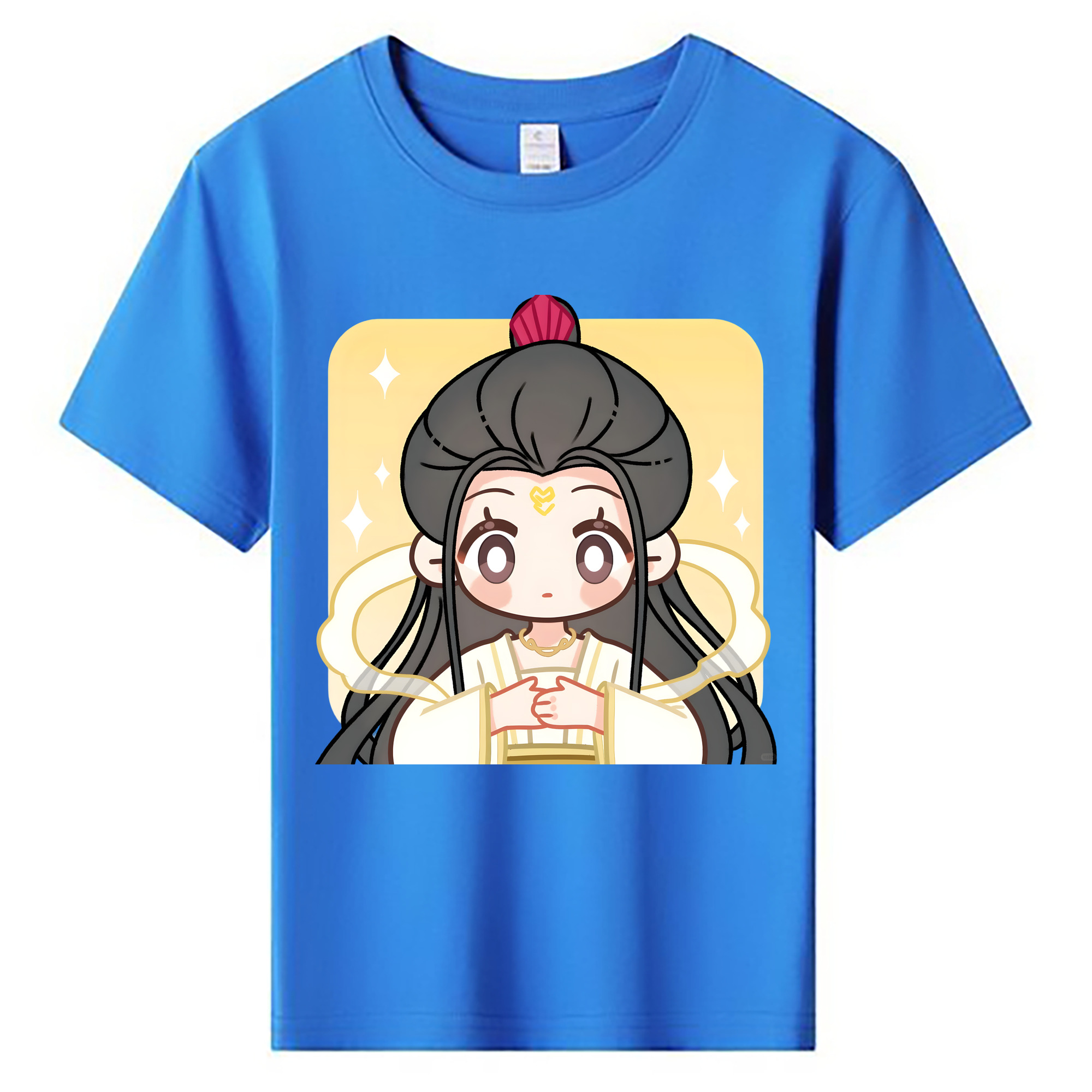 （画像用） Ne Zha 2 ナタ 魔童の大暴れ 綿100％キッズTシャツ（フロントプリント）
